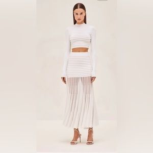Alexis crop top and skirt